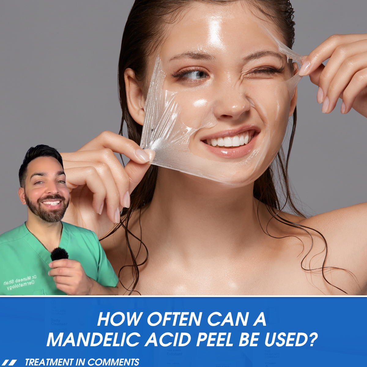 How often can a mandelic acid peel be used?